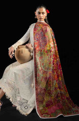 Zan By Hussain Rehar Unstitched Lawn Embroidered 3 Piece Suit -HRZANLXL-04- Sefi- Summer Collection