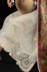 Zan By Hussain Rehar Unstitched Lawn Embroidered 3 Piece Suit -HRZANLXL-04- Sefi- Summer Collection