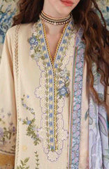 Belle Saison by Esmel Unstitched Lawn Embroidered 3 Piece Suit - ESLBLS-05-Cosette - Summer Collection