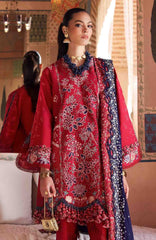 Reine Luxury By Republic Unstitched Lawn Embroidered 3 Piece Suits- RPRLXL-2B- Belle Rosse- Summer Collection