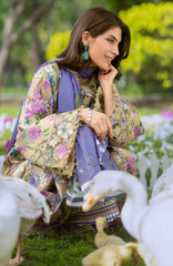 Bridgerton By Elaf Unstitched Lawn Printed 3 Piece Suit  - ELFBRGLP-4A- Giardino- Summer Collection