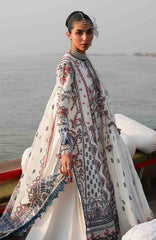 Kala Bagh By Hussain Rehar Unstitched Luxury Lawn Embroidered 3 Piece Suit - HRKBLXL-09- Yuki- Summer Collection