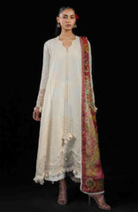 Zan By Hussain Rehar Unstitched Lawn Embroidered 3 Piece Suit -HRZANLXL-04- Sefi- Summer Collection