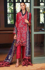 Reine Luxury By Republic Unstitched Lawn Embroidered 3 Piece Suits- RPRLXL-2B- Belle Rosse- Summer Collection