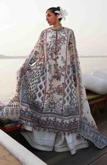 Kala Bagh By Hussain Rehar Unstitched Luxury Lawn Embroidered 3 Piece Suit - HRKBLXL-09- Yuki- Summer Collection