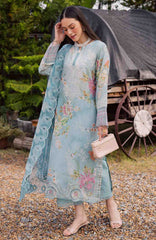 Gardenia By Nureh Unstitched Lawn Embroidered 3 Piece Suit - NRGRDL-03- Summer Collection