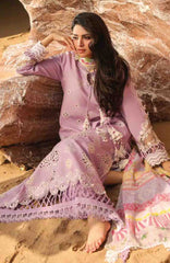 Summer Dream By Manara Unstitched Lawn Embroidered 3 Piece Suit - MNMSDRL-09- Lavander Dreams-Summer Collection