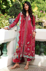 QPrints By Qalamkar Unstitched Lawn Printed 3 Piece Suit QLMQP26 Brie - 5A - Summer Collection