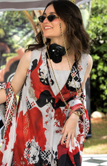 Luxury Printed Lawn By Regalia Unstitched  Lawn Printed 3 Piece Suit  - RGLASIBPRT-05- Berry Bano- Summer Collection