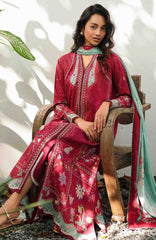 QPrints By Qalamkar Unstitched Lawn Printed 3 Piece Suit QLMQP26 Brie - 5A - Summer Collection