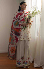 Coco Prints Drop-Two By Zara Shahjahan Unstitched Lawn Printed 3 Piece Suit - CCZSDIILP-6A- Aki- Summer Collection