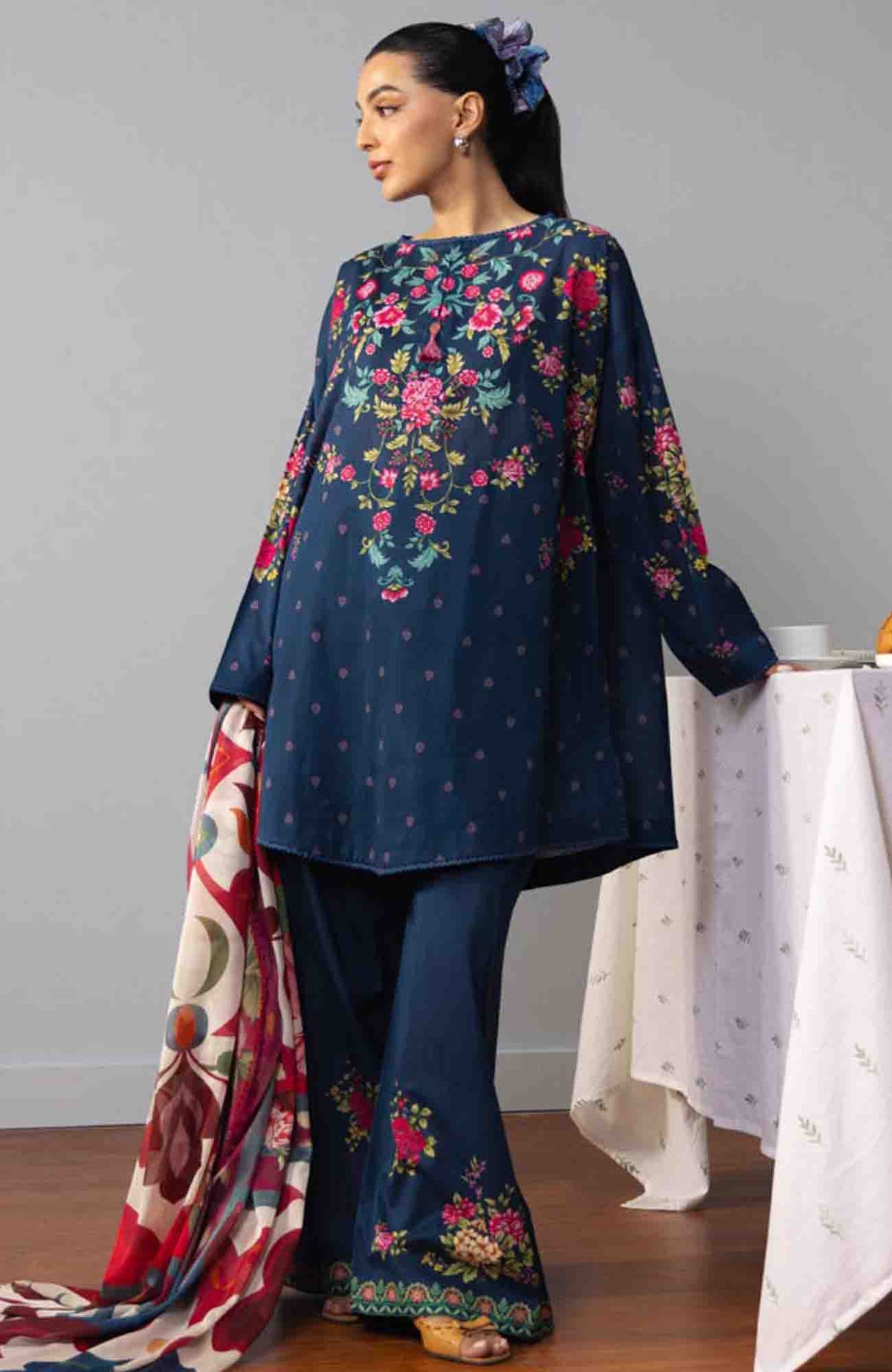 Coco Prints Drop-Two By Zara Shahjahan Unstitched Lawn Printed 3 Piece Suit - CCZSDIILP-6B- Aki- Summer Collection