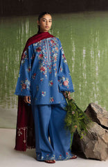 Coco  By Zara Shahjahan Unstitched Khaddar Embroidered 3 Piece Suit - CCZSKRDW-9A- ASMANI- Winter Collection