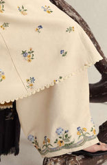 Coco  By Zara Shahjahan Unstitched Khaddar Embroidered 3 Piece Suit - CCZSKRDW-9B- ASMANI- Winter Collection