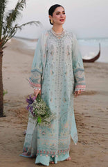 Sahil  By Qalamkar Unstitched Lawn Embroidered 3 Piece Suit - QLMSL05 - Ayra - Summer Collection