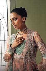 Luminara by Ayzel Unstitched Organza Embroidered  3 Piece Suit- AYZLMN171-LUNAL - Wedding Collection