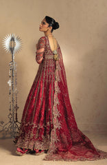 Luminara by Ayzel Unstitched Organza Embroidered  3 Piece Suit- AYZLMN173-THEAN - Wedding Collection