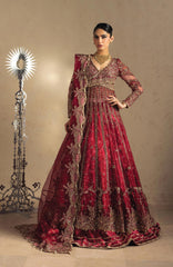 Luminara by Ayzel Unstitched Organza Embroidered  3 Piece Suit- AYZLMN173-THEAN - Wedding Collection