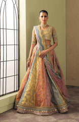 Luminara by Ayzel Unstitched Organza Embroidered  3 Piece Suit- AYZLMN178-MEIRAL - Wedding Collection