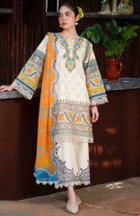 Laanem by Saira Rizwan Unstitched Lawn Embroidered 3 Piece Suit  - SRLMPRT-5A- Azura-A  Summer Collection