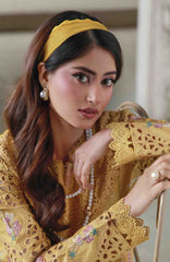 Saagar By Aabyaan Unstitched  Lawn Embroidered 3 Piece Suit - ABYSGRL-02- Ziimal -  Summer Collection