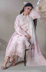 Saagar By Aabyaan Unstitched  Lawn Embroidered 3 Piece Suit - ABYSGRL-05- Rimal-  Summer Collection