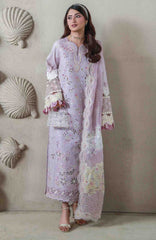Saagar By Aabyaan Unstitched  Lawn Embroidered 3 Piece Suit - ABYSGRL-10- Aaban -  Summer Collection