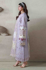 Saagar By Aabyaan Unstitched  Lawn Embroidered 3 Piece Suit - ABYSGRL-01- Rania -  Summer Collection