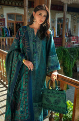 Broadway  Echoes of Registan By Mushq  Unstitched Embroidered Jacquard 3 Piece Suit -MSQBDWY- AZURE ECHO- Winter Collection