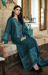 Broadway  Echoes of Registan By Mushq  Unstitched Embroidered Jacquard 3 Piece Suit -MSQBDWY- AZURE ECHO- Winter Collection