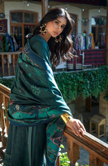Broadway  Echoes of Registan By Mushq  Unstitched Embroidered Jacquard 3 Piece Suit -MSQBDWY- AZURE ECHO- Winter Collection