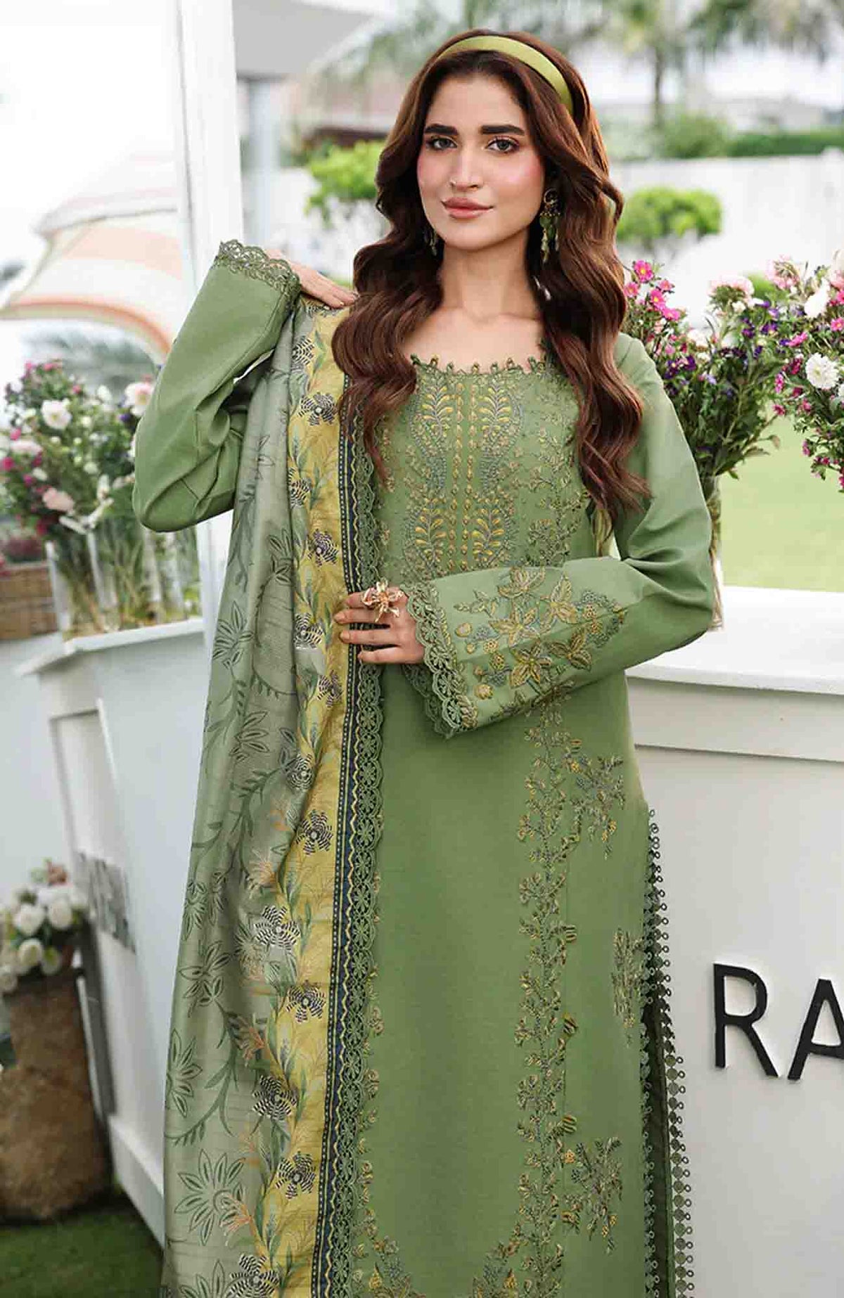 Florance By Rang Rasiya Unstitched Lawn Embroidered 3 Piece Suit  - RRFLRL- Bahar - Summer Collection