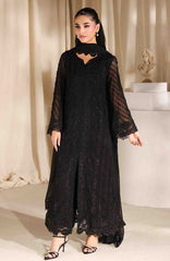 Luxe By Azure Unstitched Chiffon Embroidered 3 Piece Suit  - AZLUXL- 167- Black Pearl - Summer Collection