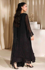 Luxe By Azure Unstitched Chiffon Embroidered 3 Piece Suit  - AZLUXL- 167- Black Pearl - Summer Collection