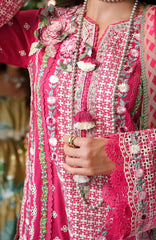 A Moi - Held By Love By Mushq Unstitched Luxury Lawn Embroidered 3 Piece Suit - MQHMAM-16- Opulent Whisper -  Summer Collection