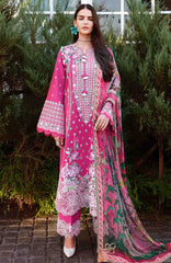 A Moi - Held By Love By Mushq Unstitched Luxury Lawn Embroidered 3 Piece Suit - MQHMAM-16- Opulent Whisper -  Summer Collection