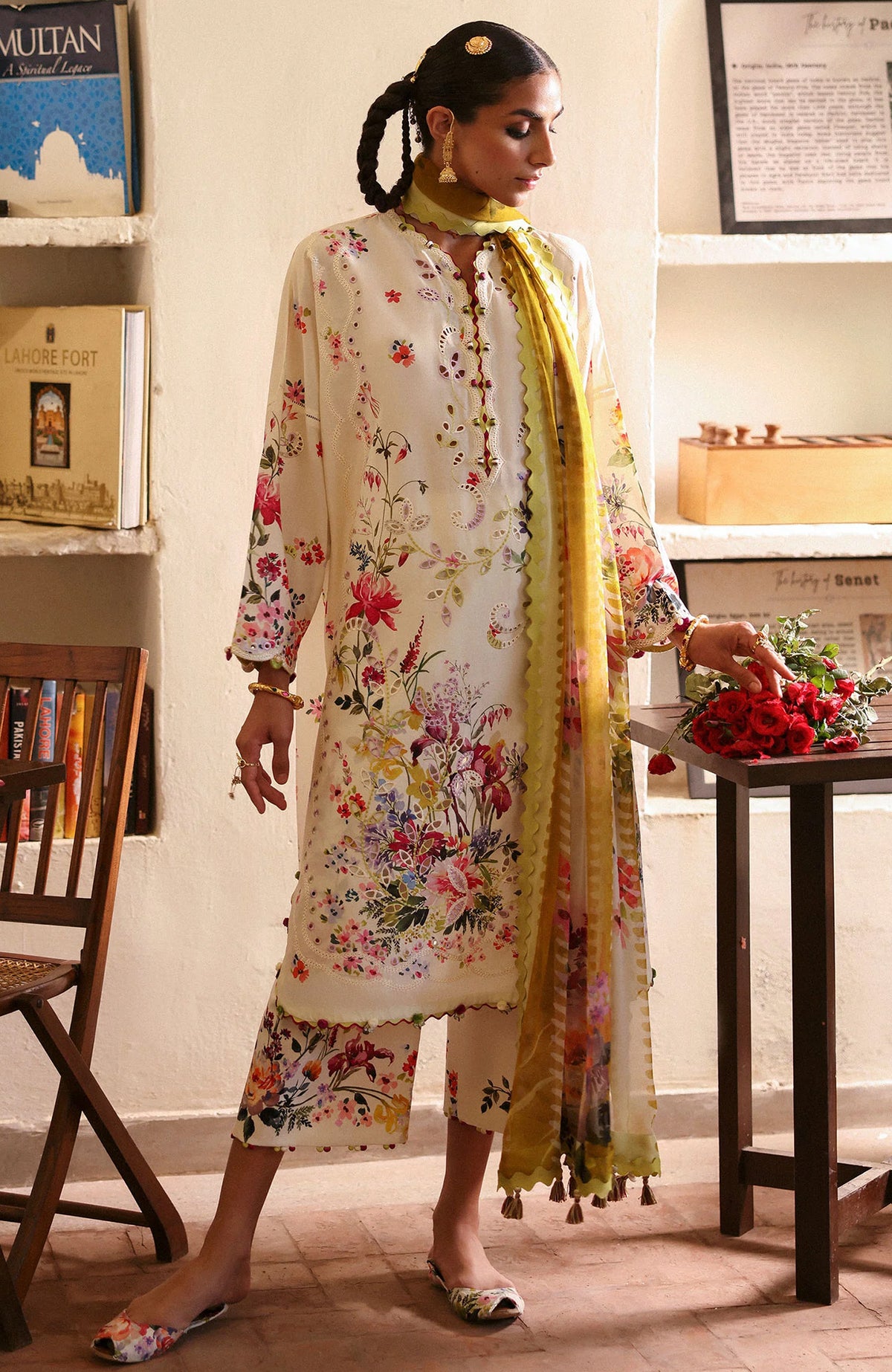Zaha festive Spring Summer'25 Embroidered Lawn Suits Unstitched 3 Piece - ZHSS25L10 -  Summer Collection