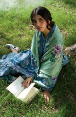 Wilderness by Elaf Unstitched Embroidered Pashmina Shawl  3 Piece Suit ELFWLDW- 4B-CINERARIA- Winter Collection