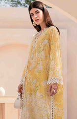 Mausummery Unstitched  Lawn Embroidered  Printed 3 Piece Suit Vol-1 MUSV1EPL-10 - Citrine - Summer Collection