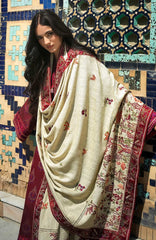 Broadway  Echoes of Registan By Mushq  Unstitched Embroidered Jacquard 3 Piece Suit -MSQBDWY- CELESTIAL QUEEN- Winter Collection