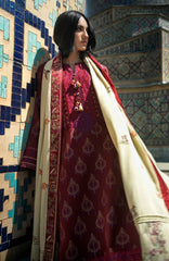 Broadway  Echoes of Registan By Mushq  Unstitched Embroidered Jacquard 3 Piece Suit -MSQBDWY- CELESTIAL QUEEN- Winter Collection