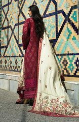 Broadway  Echoes of Registan By Mushq  Unstitched Embroidered Jacquard 3 Piece Suit -MSQBDWY- CELESTIAL QUEEN- Winter Collection