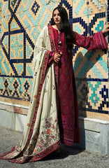 Broadway  Echoes of Registan By Mushq  Unstitched Embroidered Jacquard 3 Piece Suit -MSQBDWY- CELESTIAL QUEEN- Winter Collection