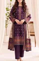 Jhalak  By Vs.textile Mills  Unstitched Printed Slub Linen 3 Piece Suit - VSJLKSLBV2-01- Winter Collection
