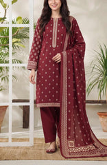 Jhalak  By Vs.textile Mills  Unstitched Printed Slub Linen 3 Piece Suit - VSJLKSLBV2-07- Winter Collection