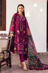 Shahkaar By Jazmin Unstitched Lawn Embroidered 3 Piece Suit - JZSHKL-01- Summer Collection