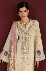 Iris By Jazmin Unstitched  Lawn Embroidered 3 Piece Suit -JZIRSLXL-01-Summer Collection