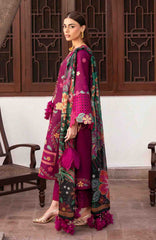 Shahkaar By Jazmin Unstitched Lawn Embroidered 3 Piece Suit - JZSHKL-01- Summer Collection