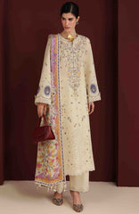 Iris By Jazmin Unstitched  Lawn Embroidered 3 Piece Suit -JZIRSLXL-01-Summer Collection