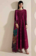 Iris By Jazmin Unstitched  Lawn Embroidered 3 Piece Suit -JZIRSLXL-02-Summer Collection